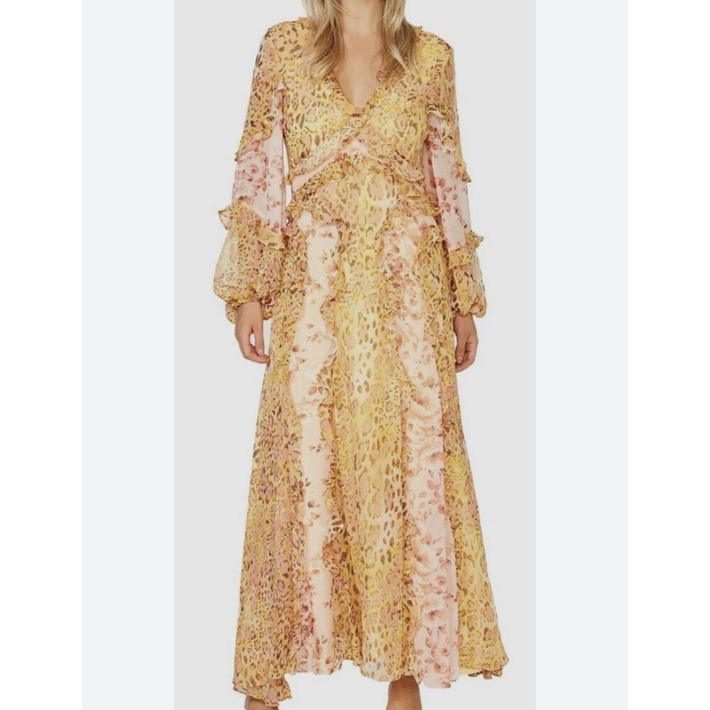 Bardot Mixed Print Ruffled Dress – Women’s XS / US 4 – EUC